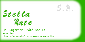 stella mate business card